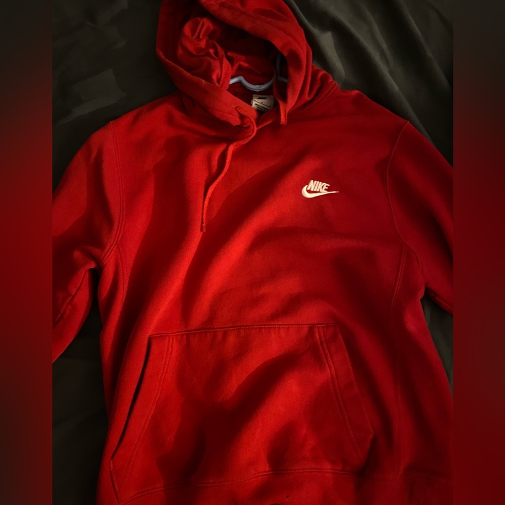 Red Nike hoodie size small
